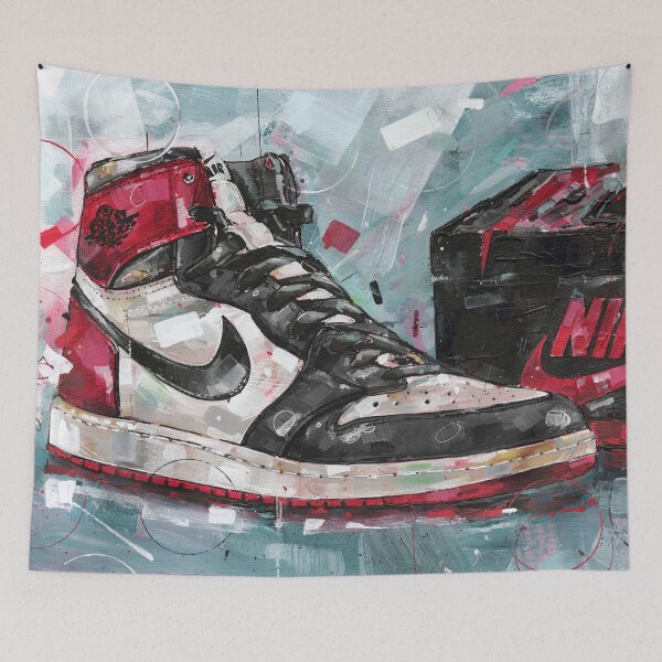 Item preview, Sneaker art black toe designed and sold by GalleryKauffeld.