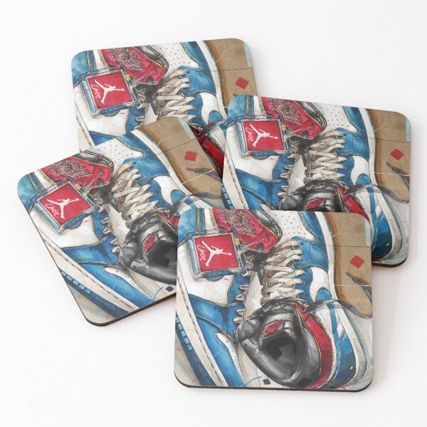 Item preview, Jordan Union blue toe art designed and sold by GalleryKauffeld.