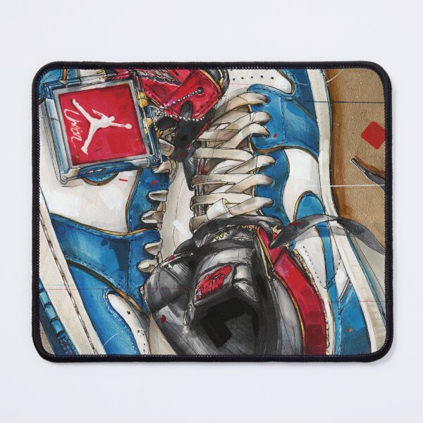 Item preview, Jordan Union blue toe art designed and sold by GalleryKauffeld.