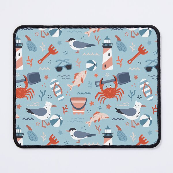 Item preview, Seaside animals playing with beachy things  - blue and red designed and sold by Muxune.