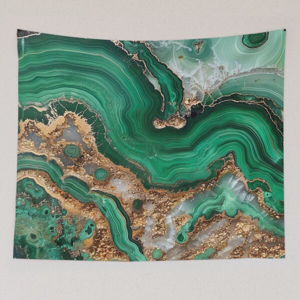 Item preview, Abstract Art Malachit Stone (Photo of Glitter Only - Not Reflective) designed and sold by fluffstuffgifts.