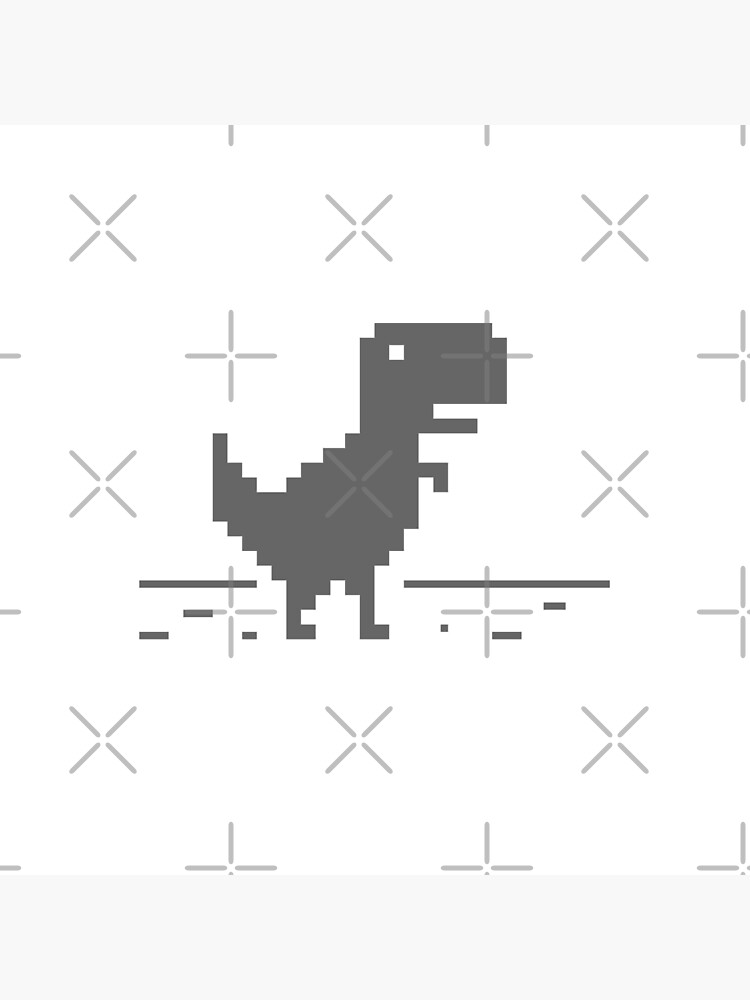 Night Offline T-Rex Game - Google Dino Run Art Board Print for