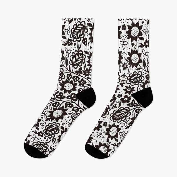 Item preview, National Ukrainian Folk Ornament seamless pattern, black color designed and sold by GorXena.