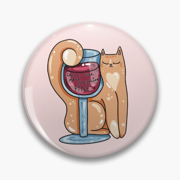 Item preview, Cats And Wine Make Everything Fine designed and sold by Julia Sol.