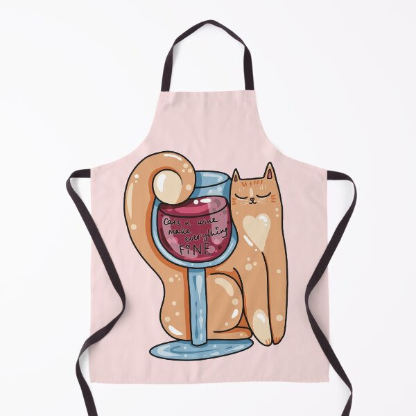 Item preview, Cats And Wine Make Everything Fine designed and sold by Julia Sol.