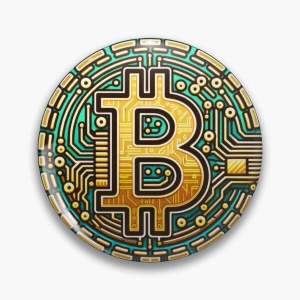 Item preview, Illustration of Bitcoin with Circuit Design designed and sold by ImagineCorner.