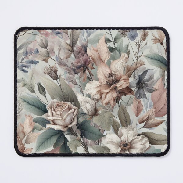Item preview, Vintage Floral Harmony designed and sold by LyssasMindArt.
