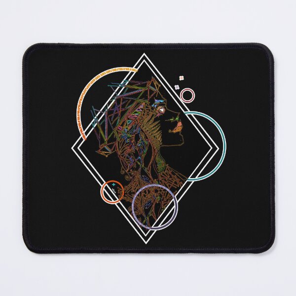 Item preview, Geometric Fantasy Portrait, Elara (Black) designed and sold by thecakelin.