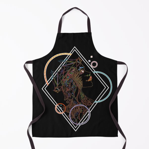 Item preview, Geometric Fantasy Portrait, Elara (Black) designed and sold by thecakelin.