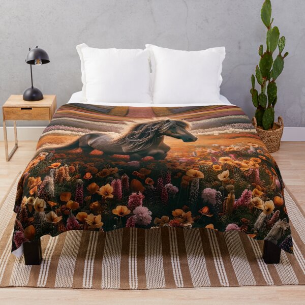 Item preview, Horse in a flower meadow designed and sold by Pferde-Fanshop.
