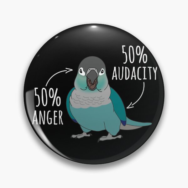 Item preview, 50% anger 50% audacity Turquoise Conure Anatomy designed and sold by FandomizedRose.