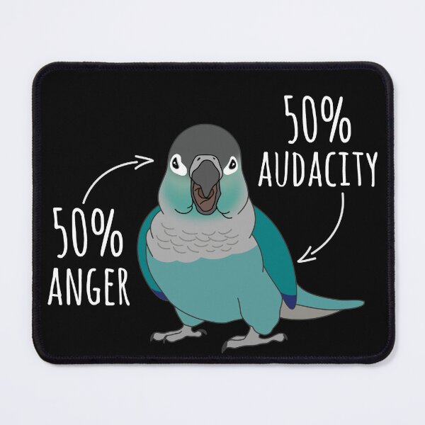 Item preview, 50% anger 50% audacity Turquoise Conure Anatomy designed and sold by FandomizedRose.