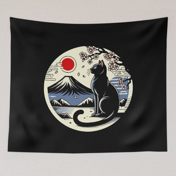 Aperçu de l'œuvre Kawaii Cat Anime Japanese Retro Funny Cat créée et vendue par KsuAnn.