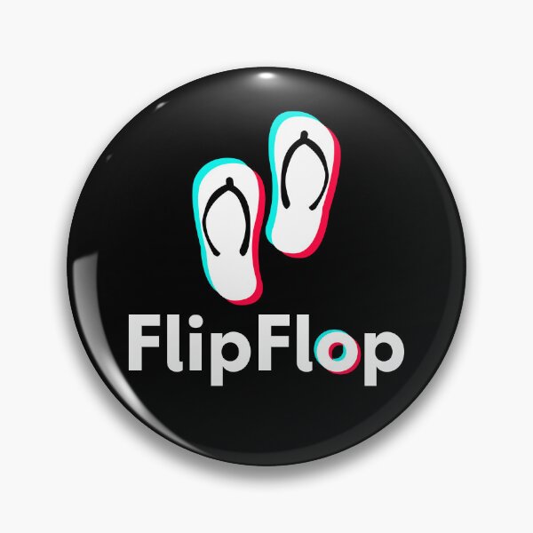 Item preview, FlipFlop Square (Black Background) designed and sold by Wonderbouy.