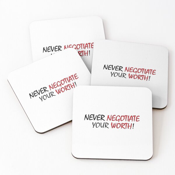 Item preview, Never Negotiate your worth! designed and sold by Positive Mindzet!.