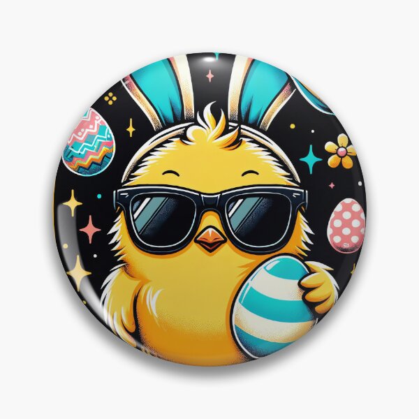 Artikelvorschau, Funky Chick mit Sonnenbrille und Osterhasenohren entworfen und verkauft von LunarFern.
