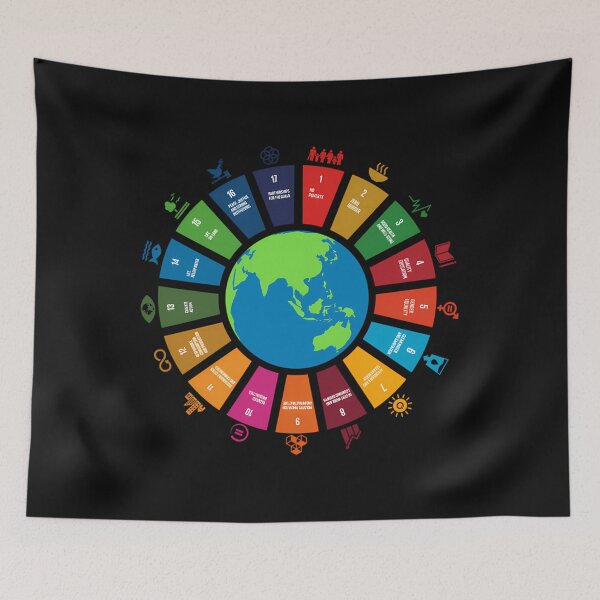 Item preview, Un Sdgs  Un Global Goals Logo  United Nations Sustainable Development Goals 2030 Sticker designed and sold by SamuelJRoss.