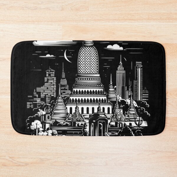 Item preview, BANGKOK T-Shirt Hoodie Stickers Hat iPhoneCase MousePad Pillow ArtPrint Cards Posters Mugs Bags Clock Apron designed and sold by likbatonboot.