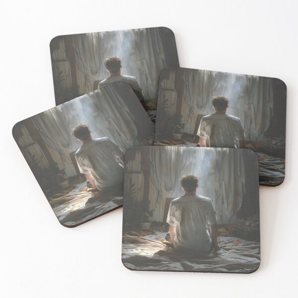 Item preview, Search for Clarity: Man Contemplating in Sunlit Room designed and sold by palmyst.