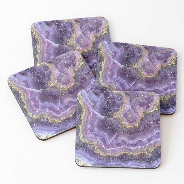 Item preview, Abstract Art Violet Muave Stone (Photo of Glitter Only - Not Reflective) designed and sold by fluffstuffgifts.