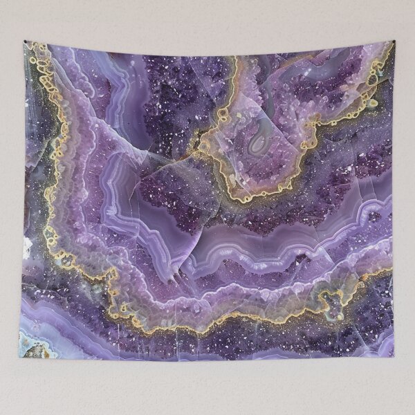 Item preview, Abstract Art Violet Muave Stone (Photo of Glitter Only - Not Reflective) designed and sold by fluffstuffgifts.
