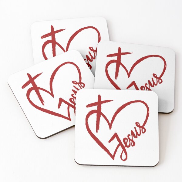 Item preview, Heart with cross and Jesus inscription. designed and sold by EternalRock.