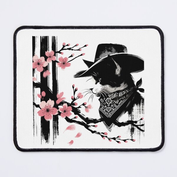 Item preview, Kawaii Japanese Funny Cat Cowboy Cowgirl Meow Howdy Meowdy designed and sold by KsuAnn.
