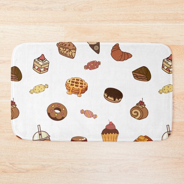 Item preview, Various dessert patterns in clean brown tones. designed and sold by MadameSayCheese.