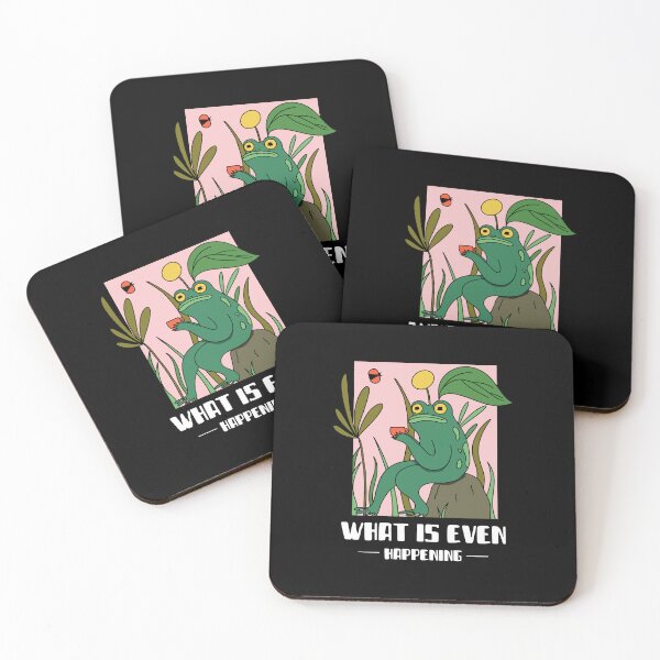 Item preview, What is even happening frog funny  designed and sold by wittyprinttop.