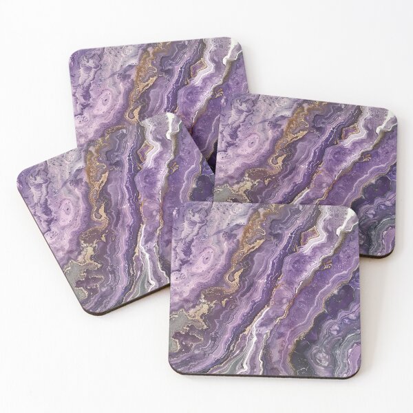 Item preview, Abstract Art Violet Muave Stone (Photo of Glitter Only - Not Reflective) designed and sold by fluffstuffgifts.
