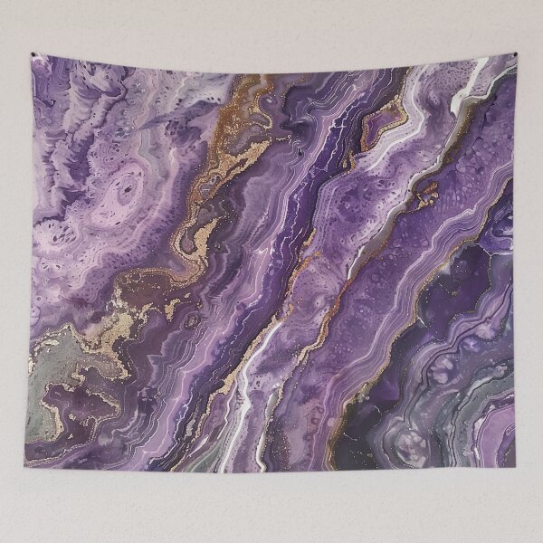 Item preview, Abstract Art Violet Muave Stone (Photo of Glitter Only - Not Reflective) designed and sold by fluffstuffgifts.
