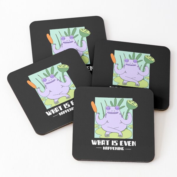 Item preview, What is even happening frog funny  designed and sold by wittyprinttop.