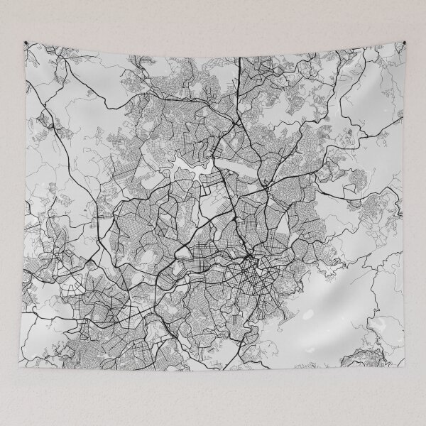 Item preview, Belo Horizonte City Map of Minas Gerais, Brazil - Light designed and sold by deMAP.