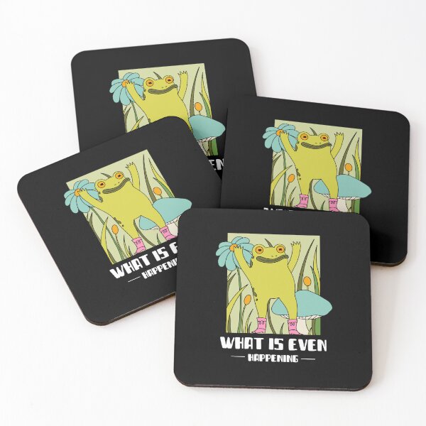 Item preview, What is even happening frog funny  designed and sold by wittyprinttop.