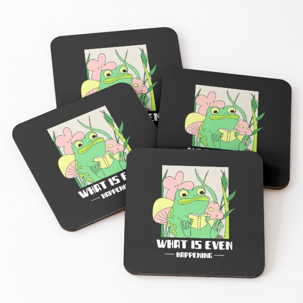 Item preview, What is even happening frog funny  designed and sold by wittyprinttop.