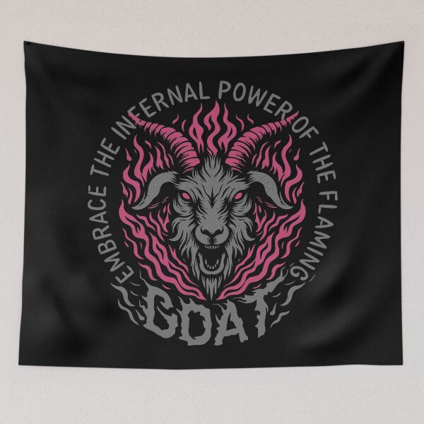Item preview, Goat Head Fire Flame Design designed and sold by CropWear.
