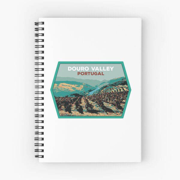 Artikelvorschau, Illustration der Douro-Tal-Landschaft entworfen und verkauft von Lemomo-artworks.
