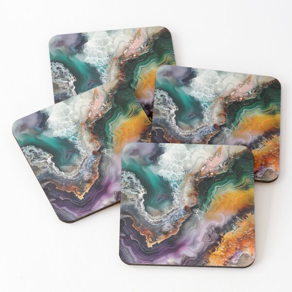 Item preview, Abstract Art Stone Slab Aesthetic Waves designed and sold by fluffstuffgifts.