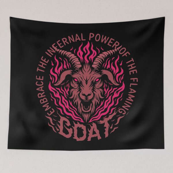 Item preview, Goat Head Fire Flame Design designed and sold by CropWear.