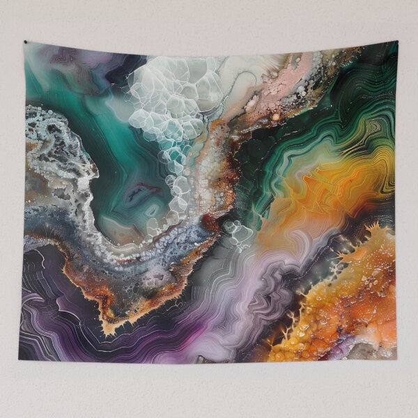 Item preview, Abstract Art Stone Slab Aesthetic Waves designed and sold by fluffstuffgifts.