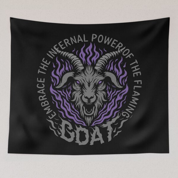 Item preview, Goat Head Fire Flame Design designed and sold by CropWear.