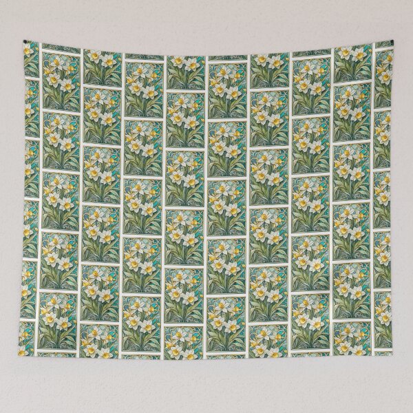 Item preview, Art Nouveau Inspired Daffodil Flowers designed and sold by Petalandfur.
