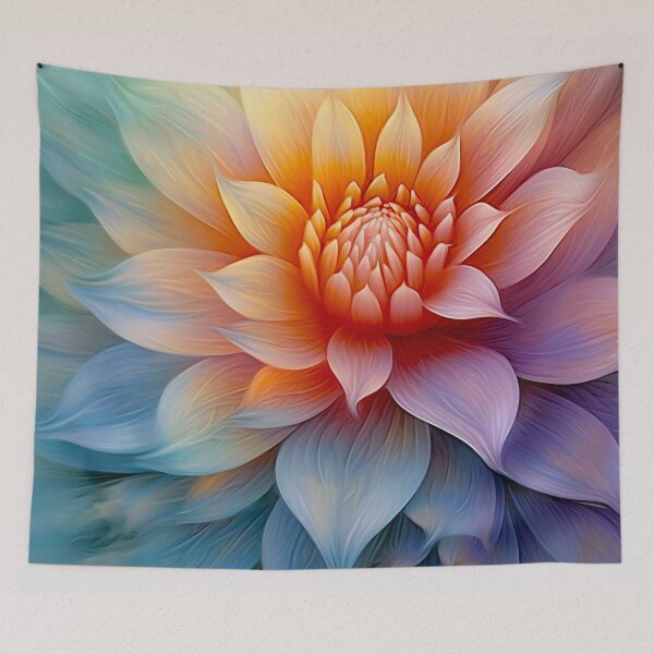 Item preview, Pastel dhalia flower in bloom designed and sold by haroulita.