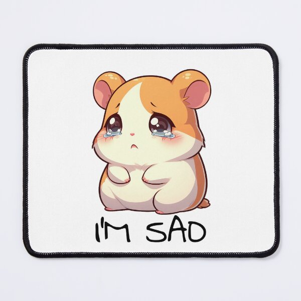 Item preview, Cute Sad Hamster designed and sold by TheRumblingNerd.