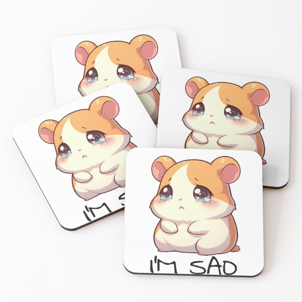 Item preview, Cute Sad Hamster designed and sold by TheRumblingNerd.