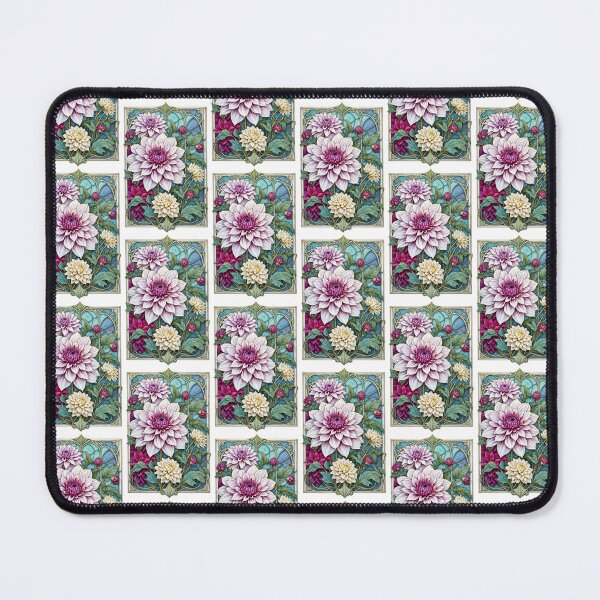 Item preview, Art Nouveau Inspired Dahlia Flowers designed and sold by Petalandfur.