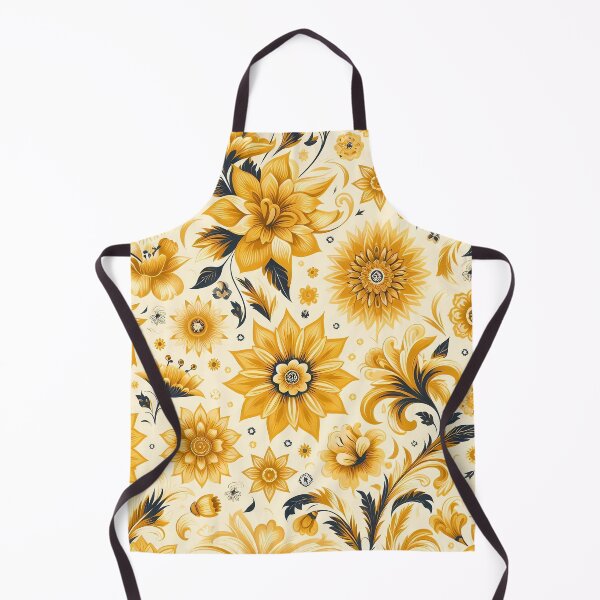 Item preview, Yellow Flower Pattern designed and sold by Coffee Lifestyle.