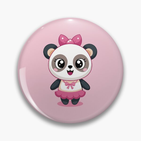 Item preview, Cute Panda Coquette With Pink Bow Kawaii designed and sold by Lelijo.