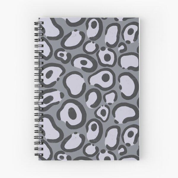 Item preview, Gray Safari: Hand-Drawn Leopard Print in Shades of Dark and Light Grey designed and sold by RenkoArt.