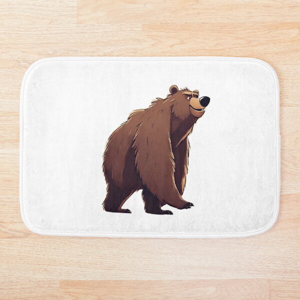 Artikelvorschau, Grizzly, Cartoon, wilder Grizzly entworfen und verkauft von Basiadesign.